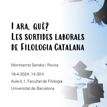 Xerrada Montserrat Sendra sortides laborals Filologia Catalana 2024