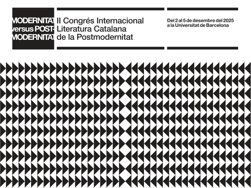 Cartell del II Congrés Internacional de Literatura Catalana de la Postmodernitat